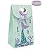 Mermaid Party Favor Gift Bags - 12 Pack, Treat, Goodie and Candy Bags, Party Supplies for Birthdays and Baby Showers