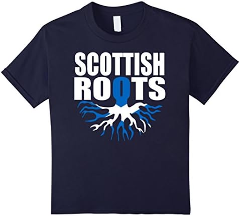 Kids Storecastle: Scottish Roots Scotland Flag Gift Pride T-Shirt 12 Navy