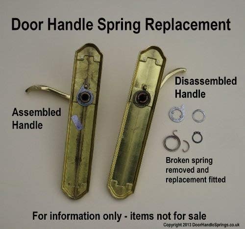 Northern DIY 6 Door Handle Springs (2.5-Turn Coil, 2.5mm Thick, Black Coating) Plus 6 Circlips - Image 5