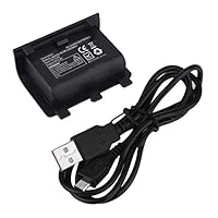 dianagold 2400mAh Rechargeable Battery with USB Cable for Xbox One Games Controller