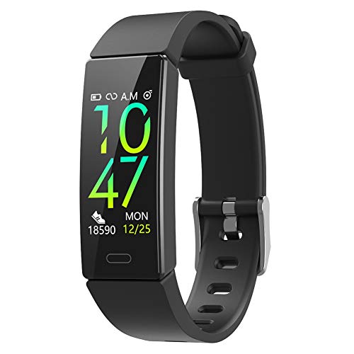 ZURURU Fitness Tracker with Blood Pressure Heart Rate Sleep Monitor, IP68 Waterproof Activity Tracker HR Fit Smart Watch with 10 Sport Modes Pedometer Calorie Step Counter for Fitbit Women Men Kids