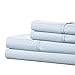Brushed Microfiber Sheet Set- 3 Piece- Embossed Checkered Bed Linens- Deep Pocket Fitted & Flat Sheets, Plus A Pillowcase by Lavish Home (Twin, Blue)