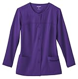 Jockey Women's Round Neck Snap Front Jacket