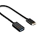 UGREEN Micro USB 3.0 OTG Cable On The Go Adapter Round Micro USB to USB Female for Android Samsung Galaxy S5, Note 3, Note Pro 12.2, Tab Pro 12.2, Lenovo Yoga 8, 8 inch Black
