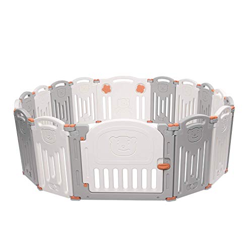 image for Kidsclub Baby 16 Panel Playpen Activity Centre Safety Play Yard Foldab