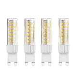Bogao G9 Base 75-SMD 2835 7W LED Light Bulb, 3000K (warm White) 500-550LM, Equivalent to 60W Halogen Lamp Replacement, AC 110V-130V, 360 Omni-direction Beam Angle, Non-dimmable Pack of 4