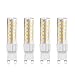 Bogao G9 Base 75-SMD 2835 7W LED Light Bulb, 3000K (warm White) 500-550LM, Equivalent to 60W Halogen Lamp Replacement, AC 110V-130V, 360 Omni-direction Beam Angle, Non-dimmable Pack of 4