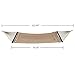Caribbean Rope Hammock, Large Soft-Spun Polyester Double Net Caribbean Hammock with Spreader Bars for Outdoor Garden Patio, Yard and Porch, 450 lbs Capacity (Brown)