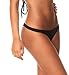 THE MESH KING Coqueta Sexy Teeny Mini Brazilian Bikini Thong Swimsuit Bottom Swimwear Black-SM