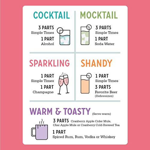 Simple Times Mixers Real Ingredient Cocktail Mixers│Classics 4Pack