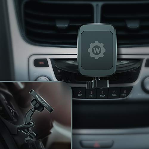 WizGear Rectangular Head Universal CD Slot Magnetic Car Mount Holder, for Cell Phones and Mini Tablets with Fast Swift-Snap Technology