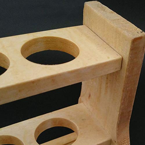 Adamas-Beta 6 Holes Wooden Colorimetric Tube Rack Wooden Test Tube Rack Suitable 50ml Tube
