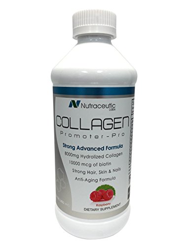 Nutraceutic Labs Collagen Promoter-Pro Raspberry Flavor/Liquid Collagen 8000mg+10000 mcg Biotin-16oz Nutraceutic Labs Collagen Promoter-Pro Raspberry Flavor/Liquid Collagen 8000mg+10000 mcg Biotin-16oz