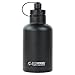 Vacuum Insulated Large Travel Growler Bottle for Water, Beer, and Tea - Stainless Steel 64 oz Thermos Water Bottle with Infuser Filter and Wide Mouth Dual Opening Cap - EcoVessel BOSS