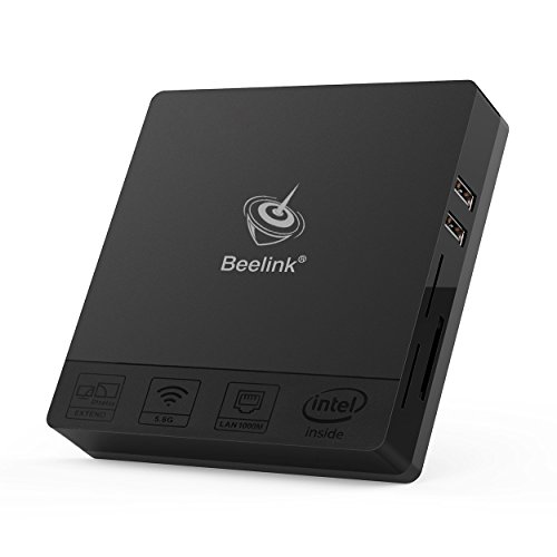 BoLv MINI Computer, Beelink BT3 Pro 4GB/64GB MINI PC, Intel Atom X5-Z8350 PC Desktop 4K 64Bit Dual WiFi BT 4.0 1000Mbps LAN Support Windows home 10 [Dual Output-VGA&HDMI]