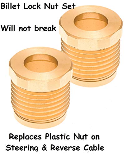 Sea Doo Steering & Reverse Cable Billet Lock Nut Set 2 Pack GTI GTS GTX RXP RXT