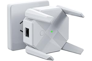 EYIW 2024 WiFi Extender Signal Booster, WiFi Extender for Home Cover up to 1200Mbps (8500sq.ft), WiFi 2.4&5GHz Dual Band WPS WiFi Signal Strong Penetrability, 360° Coverage, Supports Ethernet Port(White)