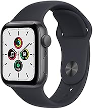 Apple Watch SE (GPS, 40mm) - Space Grey Aluminium Case with Midnight Sport Band