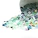 UFEEL Fluorite Tumbled Chips Stone, Crushed Crystal Quartz Chips Irregular Shaped Stone Pieces for Home Decorative 1pound (About 460g)
