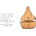 OTTATAT 7 Color Night Light Wood Grain Humidifier Ultrasonic Essential Oil Diffuser Single Room Humidifiers Exquisite Simple Stylish Comfort Helps Sleeping Quality Home Holiday Trip Office Essential