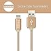 [3Pack]Iphone Cable 3ft 6ft 10ft Durable USB Cable Tangle Free Nylon Braided lightning Sync and Charging Cord for iPhone 6/6s/6 plus/6s plus, 5c/5s/5, iPad Air/Mini,iPod Nano/Touch ( Gold )…