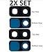 2X Back Rear Camera Glass Lens Cover Replacement + Tool + Guide with Tips + Adhesives Preinstalled + Tempered Glass + Clean Cloth for Samsung Galaxy S9+ Plus 6.2
