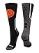 MadSportsStuff Baller Basketball Socks with Basketball Logo Crew Length