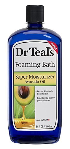 Dr. Teal's Ultra Moisturizing Foaming Bath with Avocado Oil,34 FL OZ (2 Pack-68 FL OZ)
