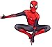 Ugoccam Superhero Zentai Bodysuit Kids Jumpsuit Halloween Cosplay Costume Black/Red, Kids-L(Height-51-54Inch)