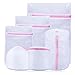 JClover Delicates Mesh Laundry Wash Bag with Premium Zipper for Blouse, Hosiery, Stocking, Underwear, Bra and Lingerie (Set of 6)