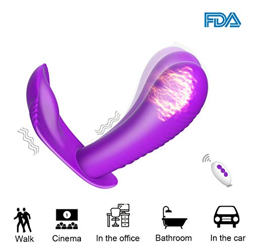 Wireless Wand Massager Heating Body Massager Waterproof 10 Kinds of Vibration Mode Quiet,Personal Massager Travel Size - Thumbnail 3