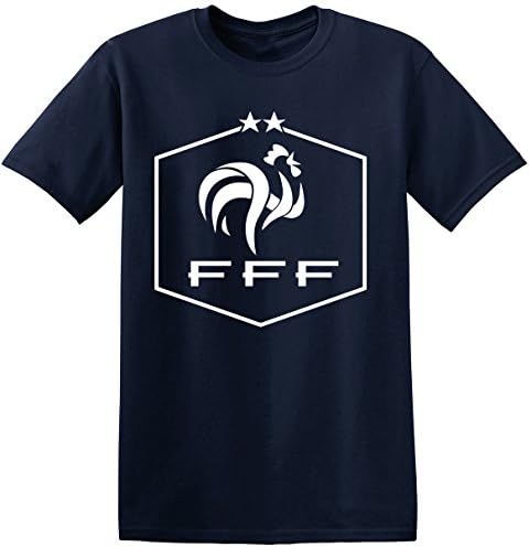 Local Imprint France FFF Hex Logo T Shirt-XL-Navy-X2