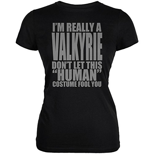 Halloween Human Valkyrie Costume Juniors Soft T Shirt
