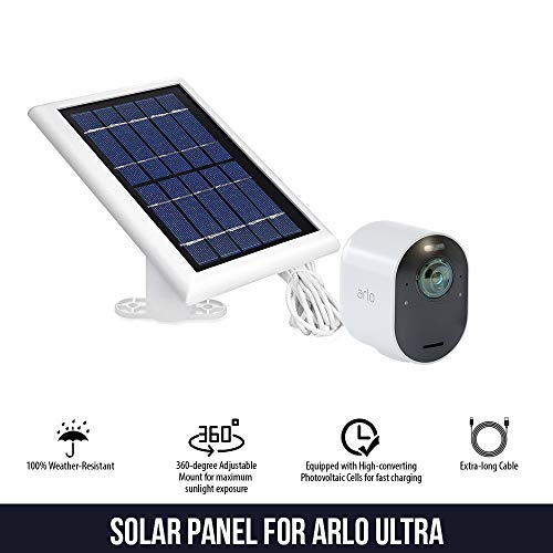 image for Wasserstein Solar Panel with 13.1ft/4m Cable Compatible with Arlo Ultr