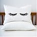 Signatives Eyelash pillow case set - Girlfriend Gifts - Sleeping Eyelashes - Bedroom Decor - Pillowcase For Her - 30X19.7 Inches - Single Pillowcase