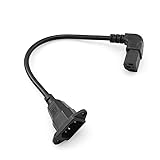 ZYAMY 0.3 Meter Upper Angle C13 to C14 Panel Mount