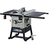 Delta 36-5000 10-Inch Left Tilt Contractor Saw with 30-Inch RH Rip (Steel Wings)