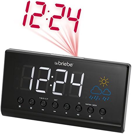 Briebe Meteo - Radio Reloj Despertador Digital con proyector ...