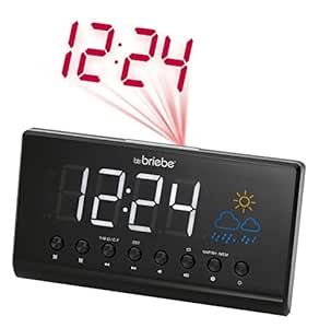 Briebe Meteo - Radio Reloj Despertador Digital con proyector ...