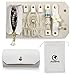 rampis Travel Jewelry Organizer - Portable Jewelry Roll for Travel - Portable & Light Weight Jewelry Storage Organizer Bag for Daily Jewelries - Ideal for Carrying Bracelets, Earrings, Rings & More