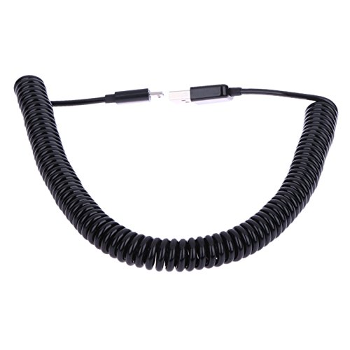 image for UTP 25cm-3M Extend Spiral Coiled USB 2.0 A Male to Micro USB B 5Pin Ad