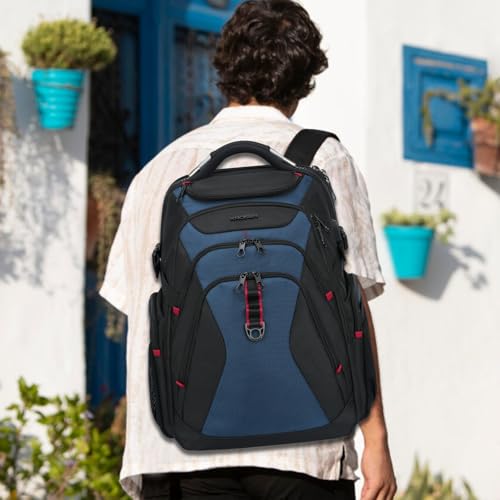 KROSER Travel Laptop Backpack Heavy Duty Computer Backpack with Hard Shell Saferoom RFID Pockets Water-Repellent Business College Daypack Stylish School Laptop Bag for Men/Women