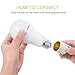 Sunnest 9W Emergency LED Light Bulb, Rechargeable Lamp Portable LED Lantern Tent Light with Built-in Battery and Hang Hook for Camping, Hiking, Fishing, Home Lighting and Power Failure E26/E27