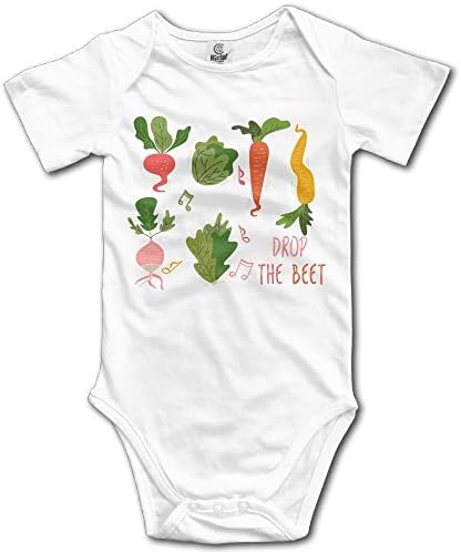 Infant Drop The Beet Vegetable Music Band Concert Short Sleeve Unisex Baby Bodysuit Onesie