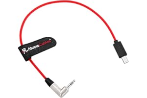 Alvin's Cables Tentacle Timecode Cable for Sony FX3| FX30| A7S3| A1 Camera, Ultra-Soft 3.5mm TRS to Micro USB Timecode Cable 