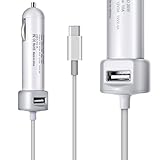 USB Type-C, eTzone Premium 36W USB Car Charger DC Adapter USB C with Power Delivery for Apple MacBook, Nexus 5X / 6P and PowerIQ for iPhone, iPad, Samsung & More (PD 36W)