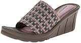 Skechers Cali Women's Promendae-Shopper Slide Sandal, Taupe/Silver, 8 M US