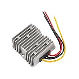 uxcell Power Converter Regulator DC 48V(38V~60V) Step-Down to DC 12V 10A 120W Waterproof Voltage Convert Transformer
