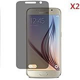 EVERMARKET(TM) Premium Privacy Anti-spy Screen Protector Flim for Samsung Galaxy S6 Edge - 2 Packs