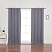 Best Home Fashion Blackout Curtain Panels - Premium Thermal Insulated Window Treatment Blackout Drapes for Bedroom - Antique Bronze Grommet Top (52